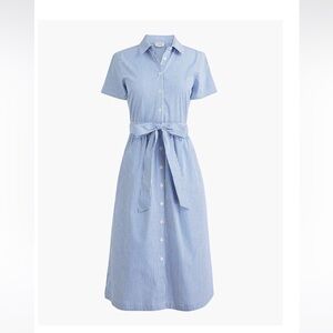 J Crew short sleep shirt dress size 6 blue stripe